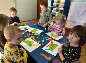 Tydzień dinozaurów w grupie zielonej.