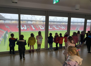Stadion Widzewa - grupa czerwona i pomarańczowa
