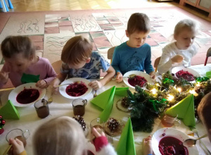 Świąteczny obiad naszych przedszkolaków