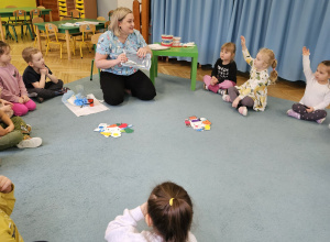 Warsztaty pt. "Dbam o moje zęby, poznajemy zawód stomatologa" - grupa niebieska