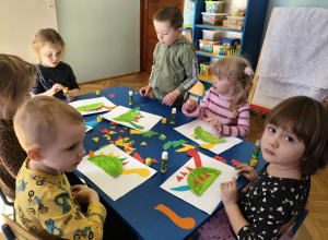 Tydzień dinozaurów w grupie zielonej.