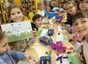 Zajęcia w bibliotece nr 61 - grupa srebrna