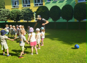 Trening piłkarski - grupa niebieska