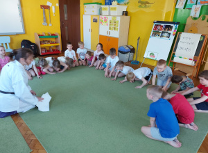 Zajęcia karate w grupie srebrnej