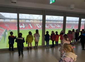 Stadion Widzewa - grupa czerwona i pomarańczowa