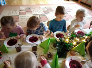 Świąteczny obiad naszych przedszkolaków