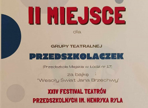 XXIV Festiwal Teatrów Przedszkolnych im. Henryka Ryla