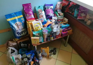 produkty żywnościowe dla zwierzaków