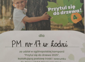 "Przytul się do drzewa"