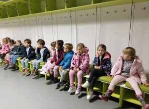 Zwiedzanie stadionu - grupa żółta